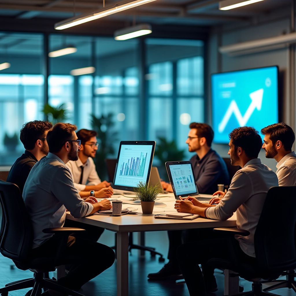 Equipo de InvertiSabiamente en oficina moderna